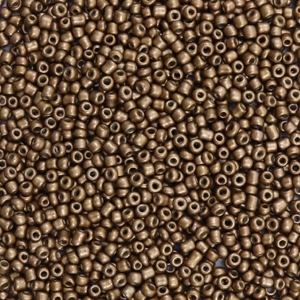 Glass seed beads 2mm Antique gold, 10 grams